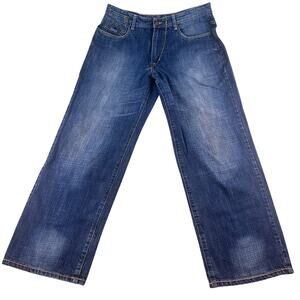 90’s Style Baggy Wide Leg ENYCE Mens Jeans Denim Size 36 Skater Skateboard